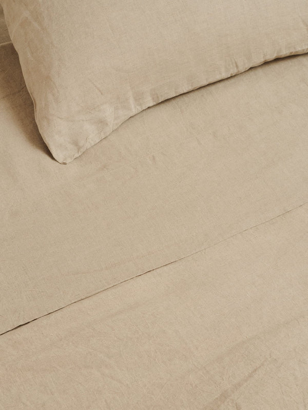 100% Linen Duvet Cover in Natural