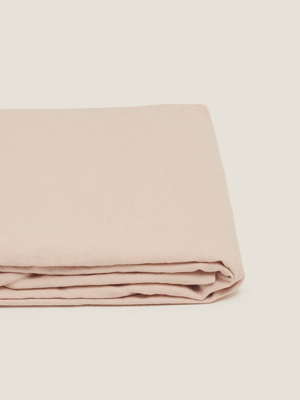100% Linen Flat Sheet in Blush