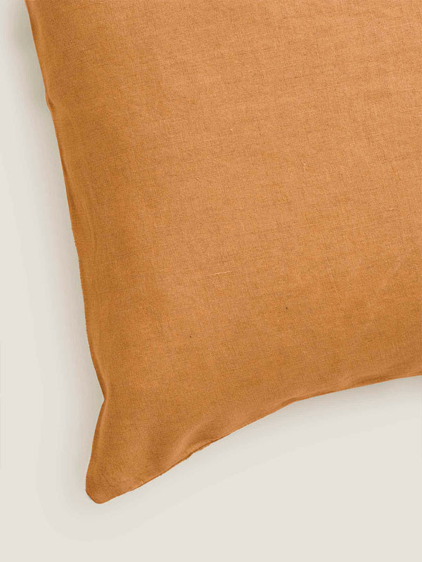 100% Linen Standard Pillowslip Set (of two) in Clay