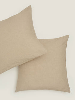 100% Linen Euro Pillowslip Set (of two) in Natural