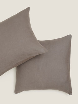 100% Linen Euro Pillowslip Set (of two) in Storm