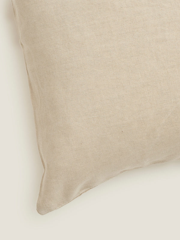100% Linen Euro Pillowslip Set (of two) in Natural