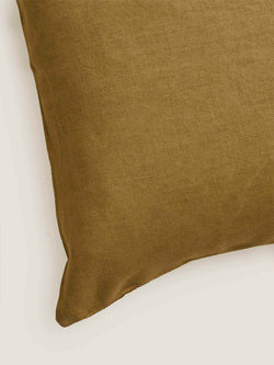 100% Linen Euro Pillowslip Set (of two) in Olive