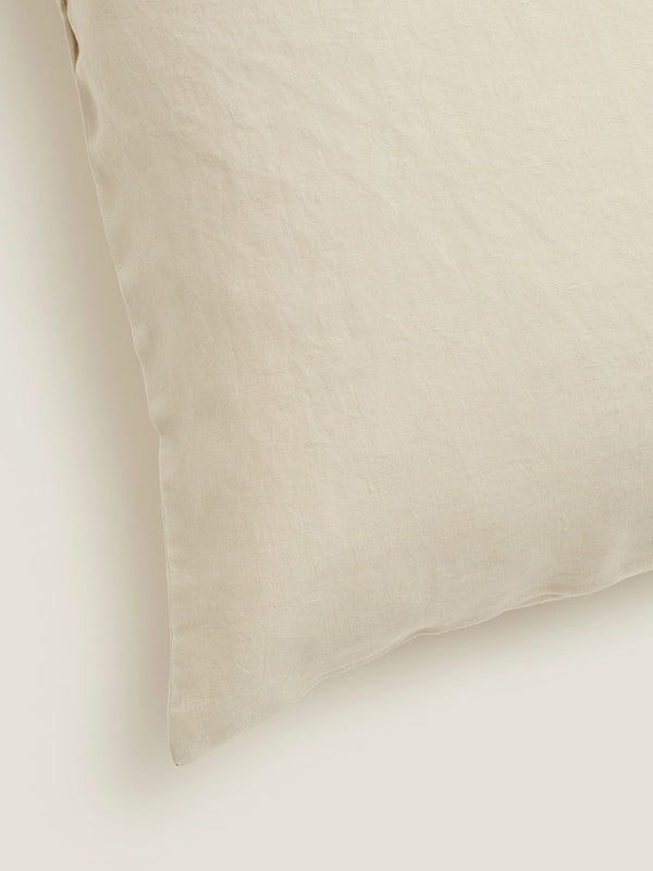 100% Linen Euro Pillowslip Set (of two) in Sand