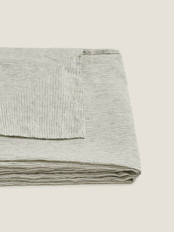 100% Linen Tablecloth in Pencil Stripes