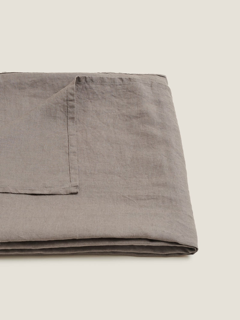 100% Linen Tablecloth in Storm