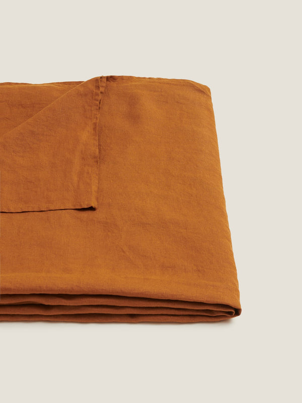 100% Linen Tablecloth in Tobacco